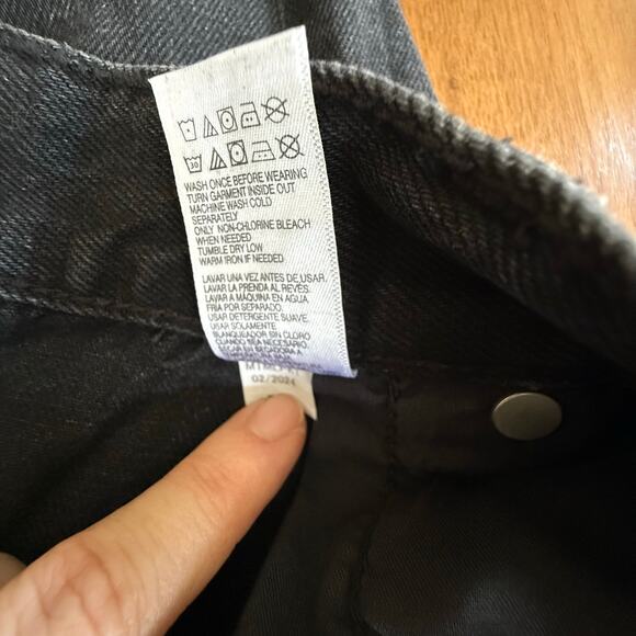 Aeropostale NWT High Rise Baggy Jeans Black Denim Womens Sz 12 90s Relaxed - Picture 12 of 16